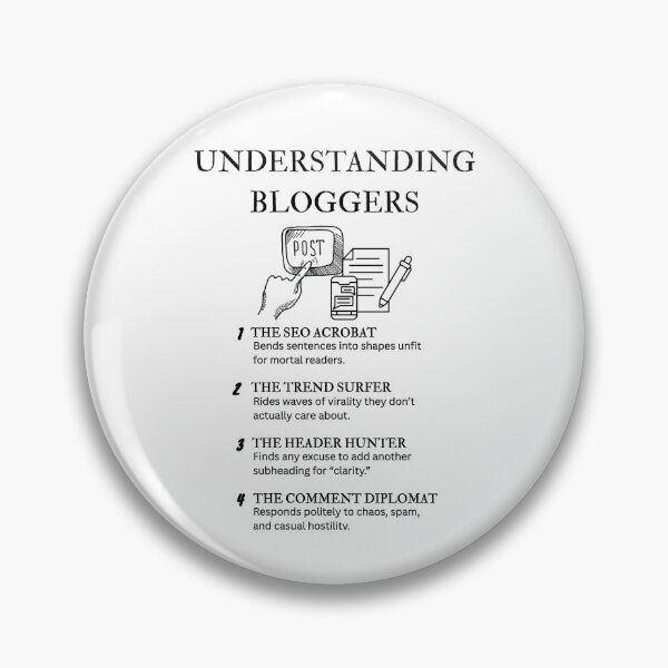 Item preview, Witty Blogger Definition Design – Gift for Digital Writers and Creators designed and sold by PsyFlow35.