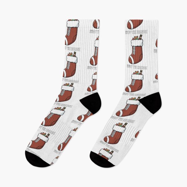 Item preview, Football Stocking Stuff the Endzone Christmas Art designed and sold by graphicnew.