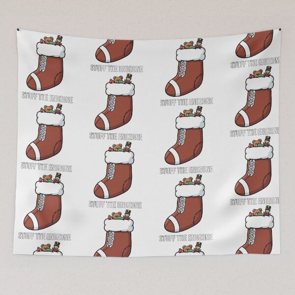 Item preview, Football Stocking Stuff the Endzone Christmas Art designed and sold by graphicnew.