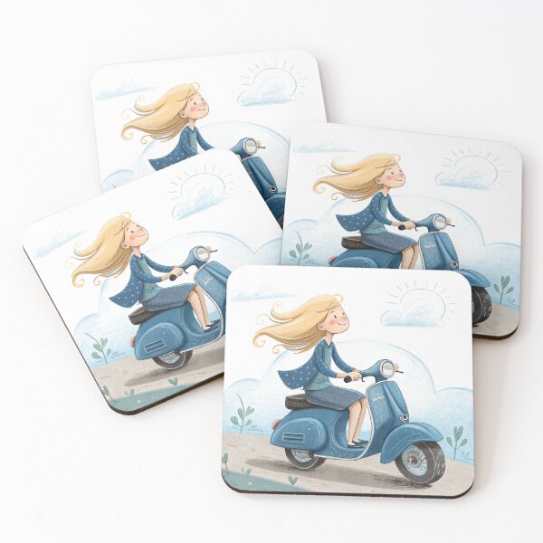 Item preview, Blondie Girl Blue Scooter designed and sold by zangess1.