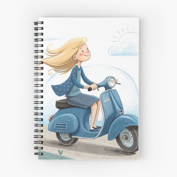Item preview, Blondie Girl Blue Scooter designed and sold by zangess1.