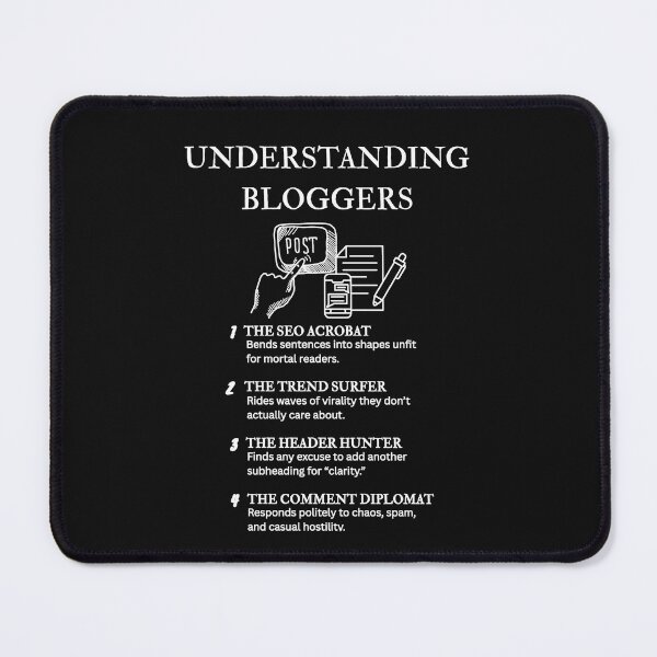 Item preview, Witty Blogger Definition Design – Gift for Digital Writers and Creators – Black designed and sold by PsyFlow35.