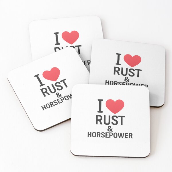 Item preview, I Love Rust and Horsepower – Funny Car Guy Mechanic Hot Rod Quote designed and sold by Fleetwood1994.