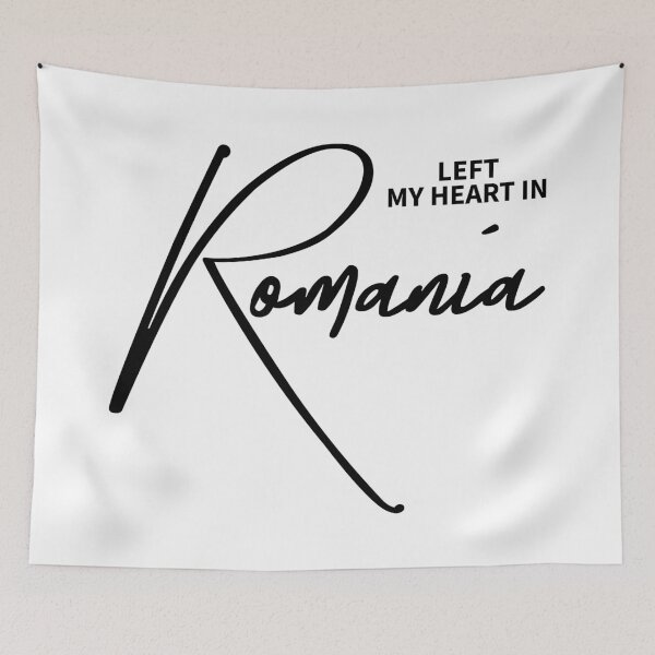 Item preview, Left My Heart In Romania Travel Souvenir Gift designed and sold by ReggieDior.