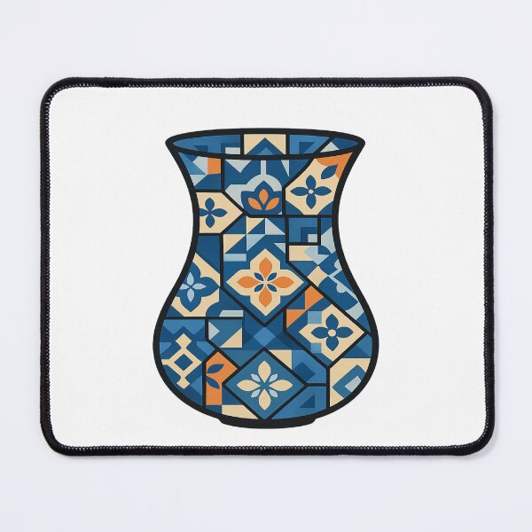 Item preview, Turkish Tea Glass Mosaic Art – Geometric Tile Silhouette | Red Istanbul Design | Turkish Flag Inspired | Turkey Europe Pattern designed and sold by Globalcitytees.