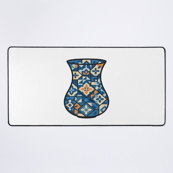 Item preview, Turkish Tea Glass Mosaic Art – Geometric Tile Silhouette | Red Istanbul Design | Turkish Flag Inspired | Turkey Europe Pattern designed and sold by Globalcitytees.