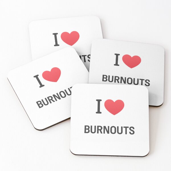 Item preview, I Love Burnouts – Funny Car Enthusiast Drag Racing Tire Smoke Quote designed and sold by Fleetwood1994.