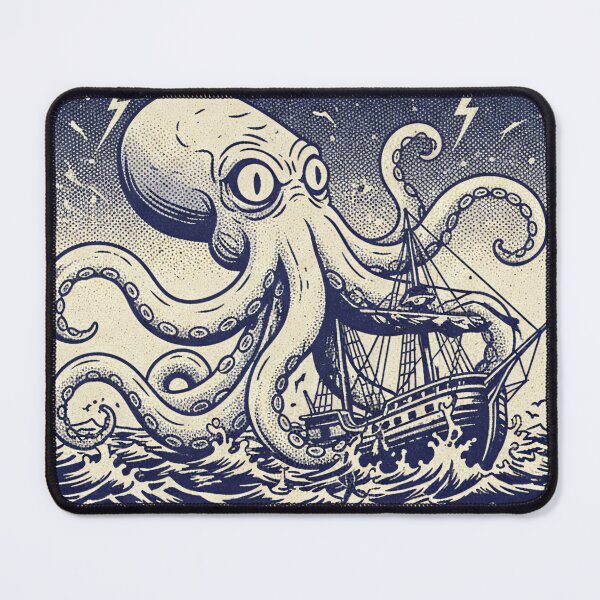 Item preview, Marine Monster Feature - Kraken Octopus Horror Classic designed and sold by AwesomeBeyondLimits.