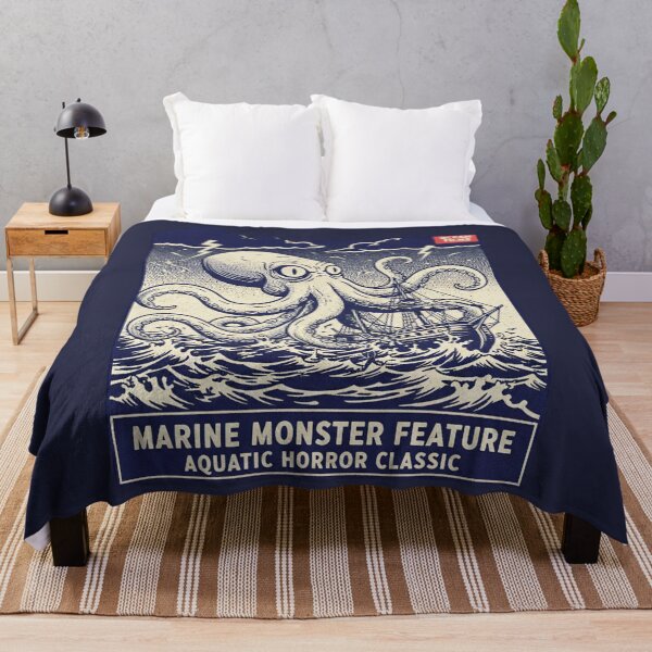 Item preview, Marine Monster Feature - Kraken Octopus Horror Classic designed and sold by AwesomeBeyondLimits.