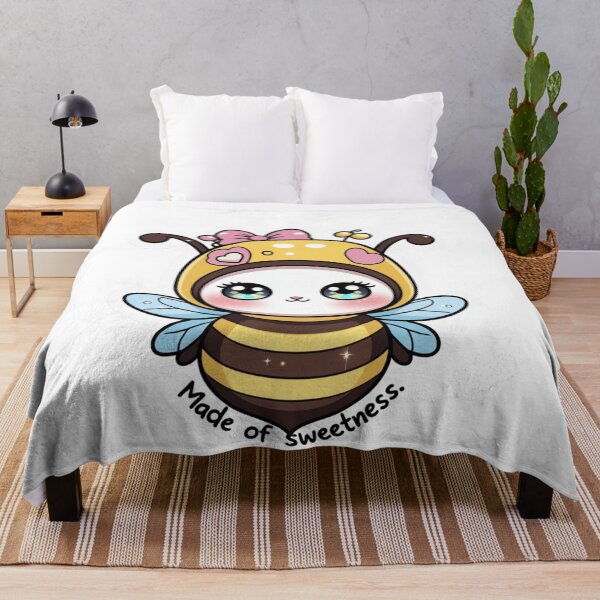 Item preview, Kawaii Bee Character Made of Sweetness Cute Bumble Bee designed and sold by Trueways.