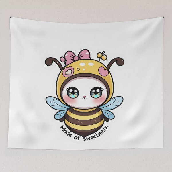 Item preview, Kawaii Bee Character Made of Sweetness Cute Bumble Bee designed and sold by Trueways.