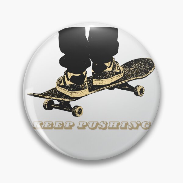 Item preview, Keep pushing skater designed and sold by TrisselShop.