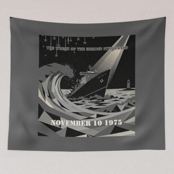 Item preview, Wreck of the Edmund Fitzgerald 1975 designed and sold by GeoWhimsy Studio.