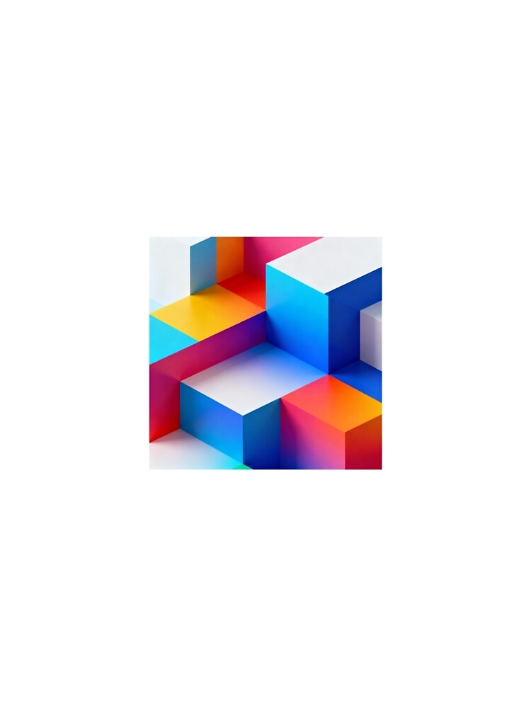 Aperçu 5 sur 5. Robe trapèze avec l'œuvre 3D Geometric Modern créée et vendue par RIsCD.