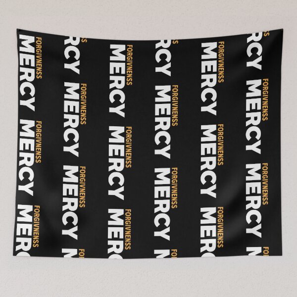 Item preview, Mercy & Forgiveness Typography designed and sold by WG AMAZING DESIGN.