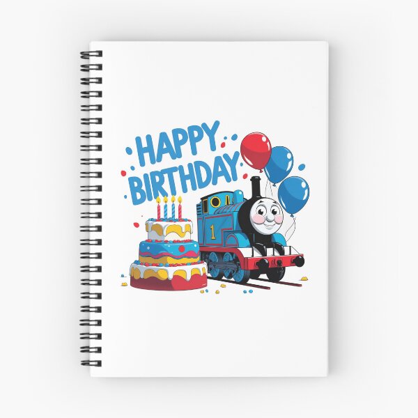 Item preview, Happy birthday ,  cute Thomas the tank engine with birthday cake  designed and sold by nicnacc.
