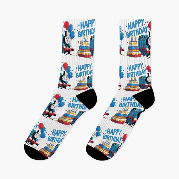 Item preview, Happy birthday ,  cute Thomas the tank engine with birthday cake  designed and sold by nicnacc.