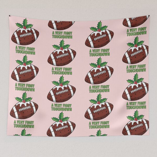 Item preview, Figgy Football Touchdown Christmas Pun Art designed and sold by graphicnew.