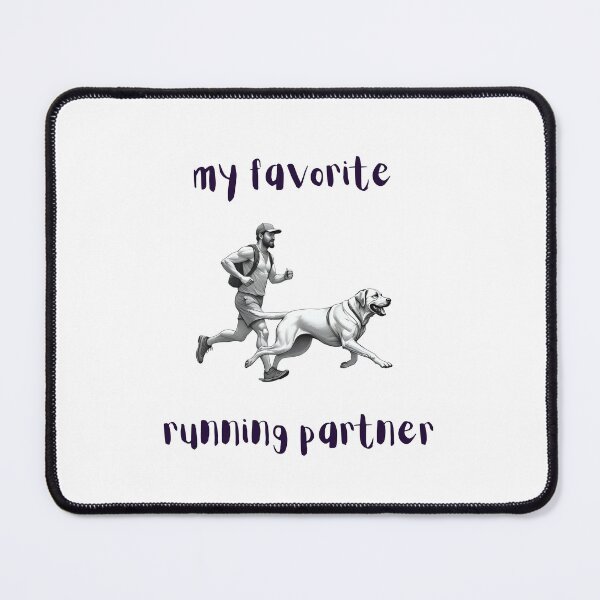 Item preview, Labrador Dog & Man Running (Light) designed and sold by DesignShop3000.