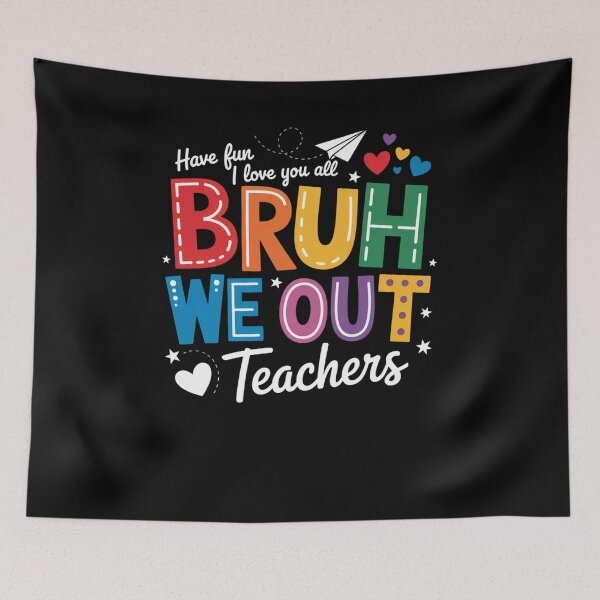 Item preview, Bruh We Out Teachers Cute End Of School Groovy Summer designed and sold by JonGogue.