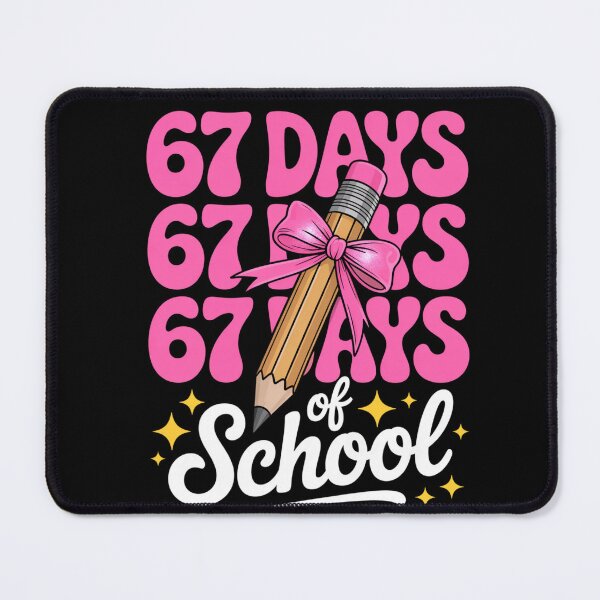 Item preview, 67 Days of School Coquette Pink Pencil designed and sold by FreshVibe Prints.