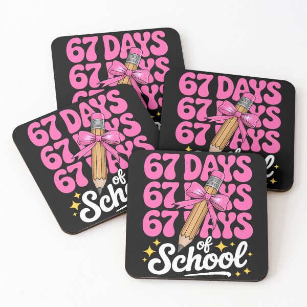 Item preview, 67 Days of School Coquette Pink Pencil designed and sold by FreshVibe Prints.