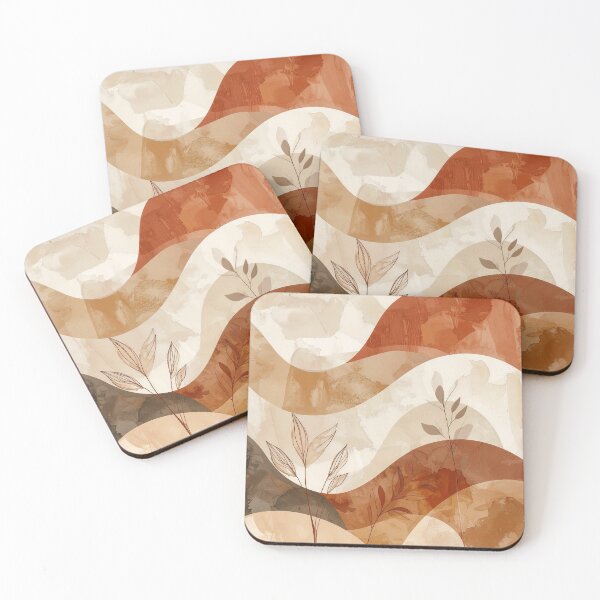 Item preview,  Minimalist boho abstract wall art in warm earthy tones - 3 designed and sold by BestDiz.