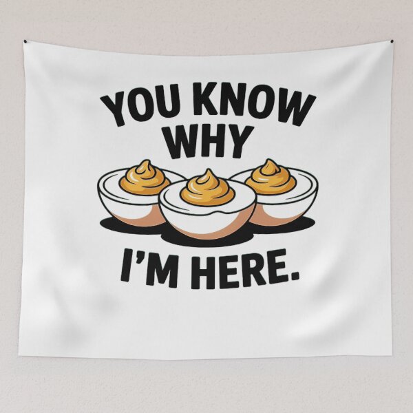 Item preview, Humor I'm Funny And Retro Know Fans Gift For Egg Thanksgiving Egg Holiday You Deviled Dinner Here Lovers Why Deviled designed and sold by PAMELANUNZIO.