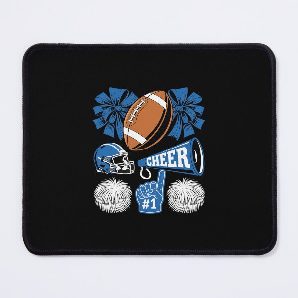 Item preview, Blue Cheer Football Game Day Coquette Bow  designed and sold by MicanCuteStore.
