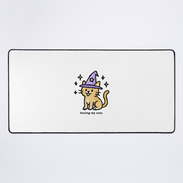 Item preview, Orange Wizard Cat – “Hexing My Exes” Magical Chaos Sticker designed and sold by MartynaMakes.