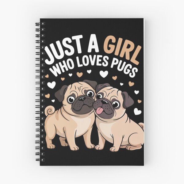 Item preview, Just a Girl who loves Pugs Kids Pug Lover Girls  designed and sold by NailMolisa.