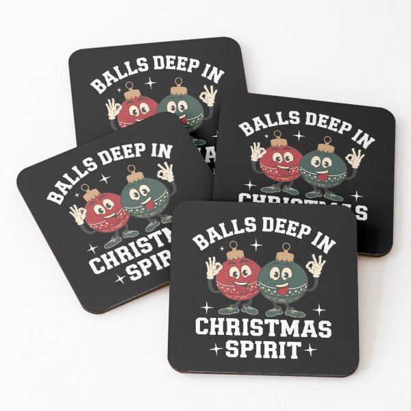 Item preview, Vintage Happy Christmas Quote Couple Deep Holiday Balls In designed and sold by JasonesNance.
