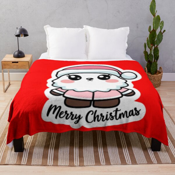 Item preview, Kawaii Pink Santa Merry Christmas Cute Holiday Art designed and sold by Trueways.