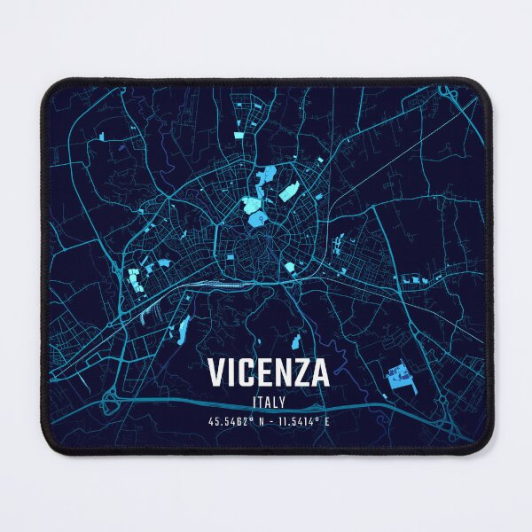 Item preview, Vicenza Midnight City Map designed and sold by HomeLivingCo.