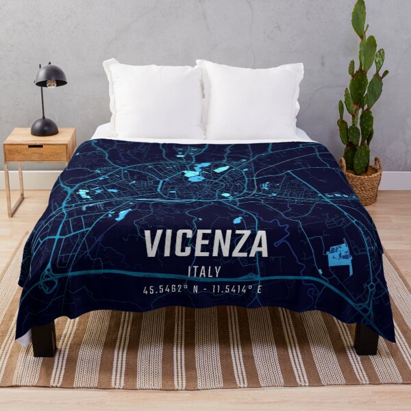 Item preview, Vicenza Midnight City Map designed and sold by HomeLivingCo.