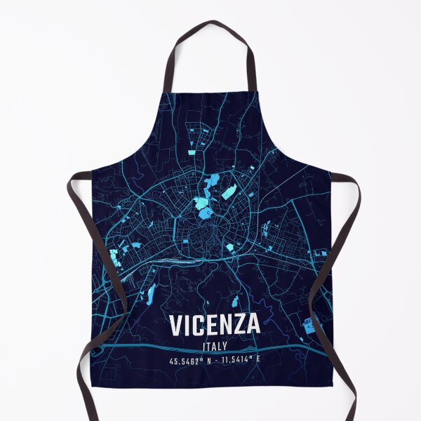 Item preview, Vicenza Midnight City Map designed and sold by HomeLivingCo.