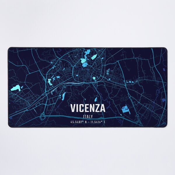 Item preview, Vicenza Midnight City Map designed and sold by HomeLivingCo.