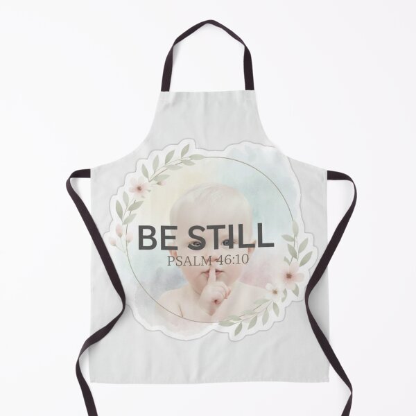Item preview, Be Still Psalm-Inspired Christian Sticker - with cute baby hashing you to stillness designed and sold by vineartstudio.
