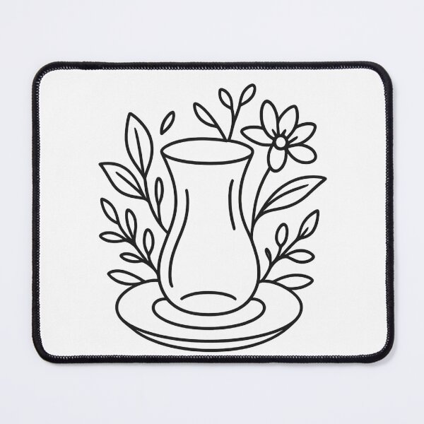 Item preview, Minimalist Turkish Tea Glass Line Art | Modern Vector Design Inspired by Turkey & Istanbul designed and sold by Globalcitytees.