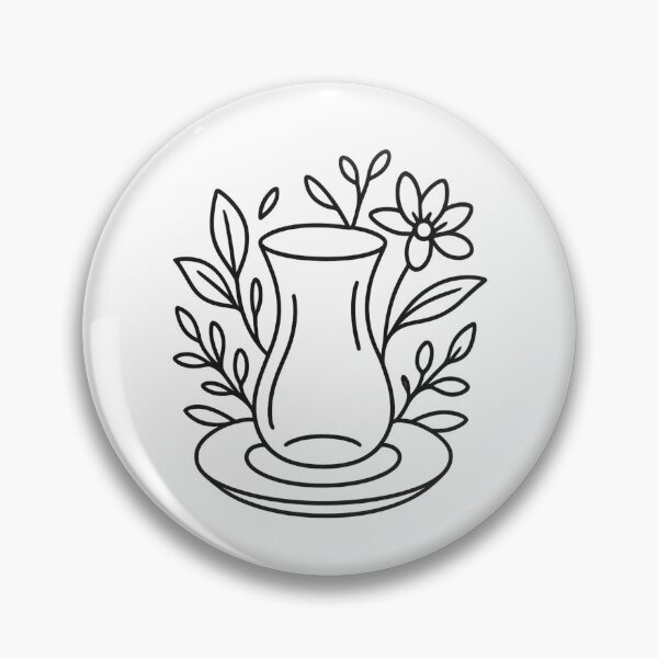 Item preview, Minimalist Turkish Tea Glass Line Art | Modern Vector Design Inspired by Turkey & Istanbul designed and sold by Globalcitytees.