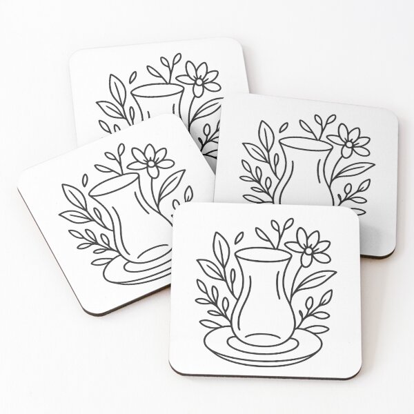 Item preview, Minimalist Turkish Tea Glass Line Art | Modern Vector Design Inspired by Turkey & Istanbul designed and sold by Globalcitytees.