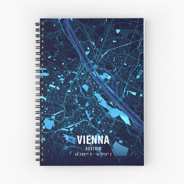 Item preview, Vienna Midnight City Map designed and sold by HomeLivingCo.