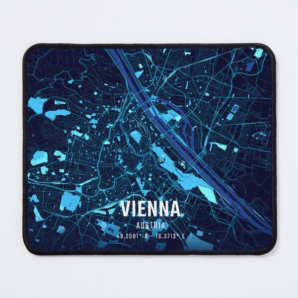 Item preview, Vienna Midnight City Map designed and sold by HomeLivingCo.