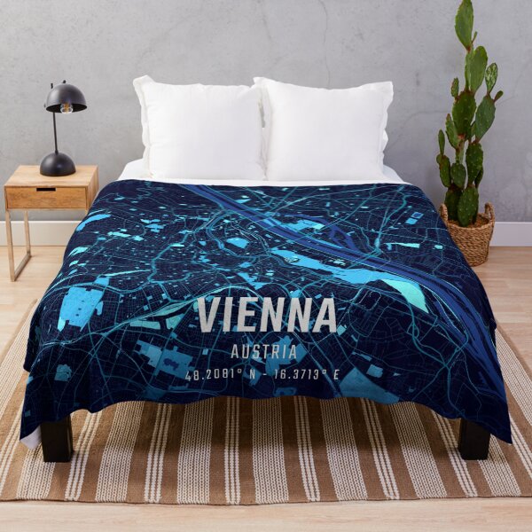 Item preview, Vienna Midnight City Map designed and sold by HomeLivingCo.