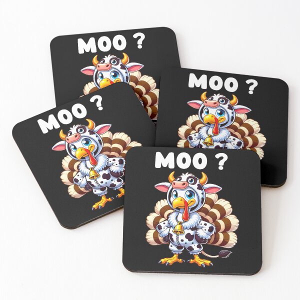Item preview, Thanksgiving Funny Cow Turkey 90s Holiday Day Festive Moo designed and sold by rebeccathanuos.
