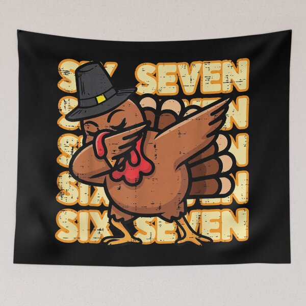 Item preview, Six Seven Thanksgiving Day Turkey Doing A Cool Dabbing Dance designed and sold by LeonellDavy.