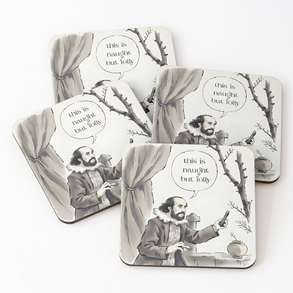 Item preview, William Shakespeare laughs at your phone designed and sold by WerndduPress.