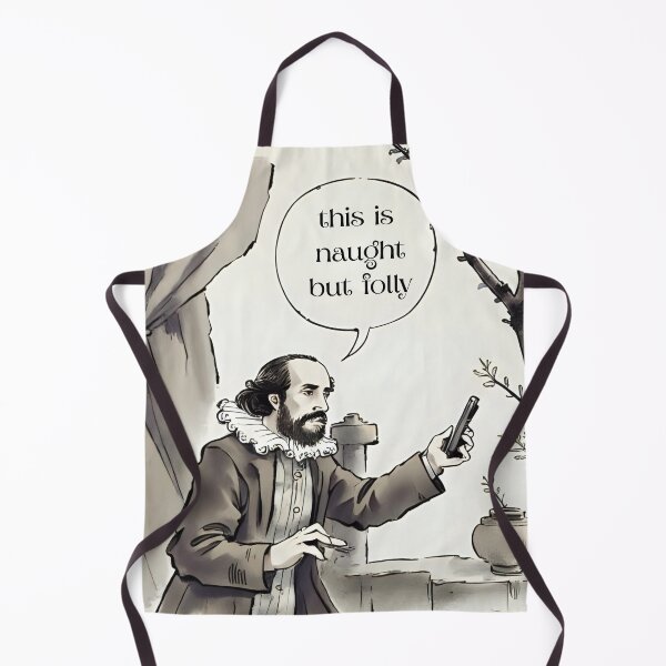 Item preview, William Shakespeare laughs at your phone designed and sold by WerndduPress.