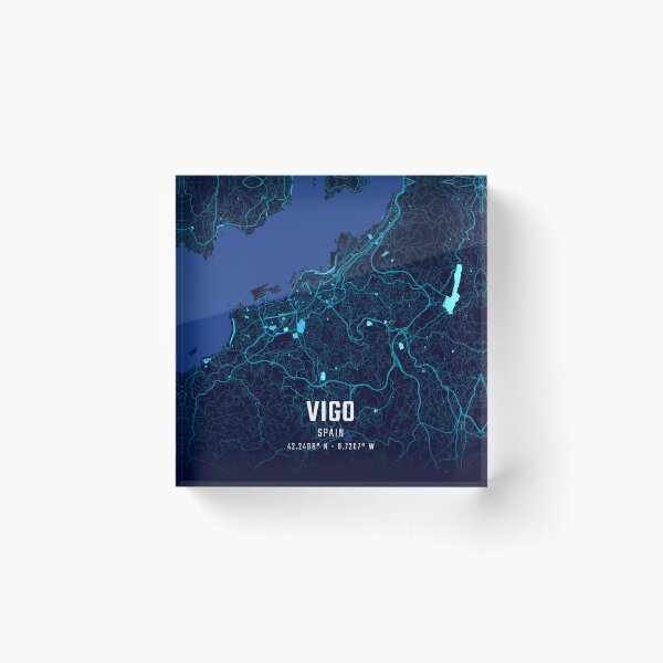 Item preview, Vigo Midnight City Map designed and sold by HomeLivingCo.