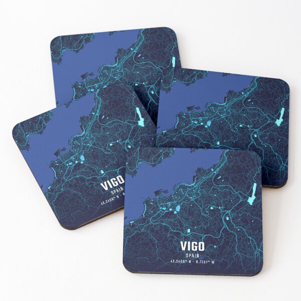 Item preview, Vigo Midnight City Map designed and sold by HomeLivingCo.